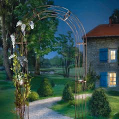 Arco solar de jardim - Estilo Celta